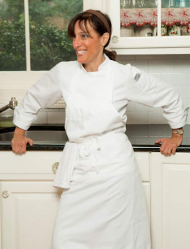 Renee Cohen in her Mamaroneck kitchen.