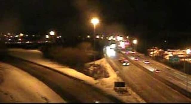 A look at I-95 at Boston Post Road early Wednesday evening.