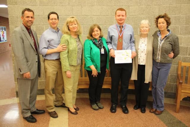(From L to R): BOCES Assistant Superintendent for Administration John McCarthy, Marty OBrien, Jackie OBrien, Deborah Ashley, Kevin OBrien, Florence Mooney and Joanne Robert.