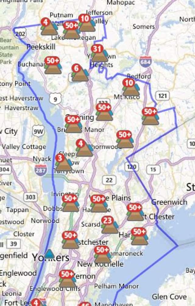 More than 700 Pleasantville customers were without power Tuesday morning. 