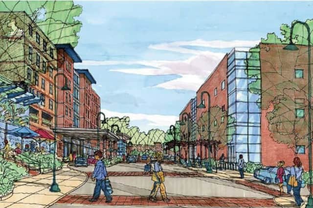 An artists rendering of the proposed Rivertowns Square development.