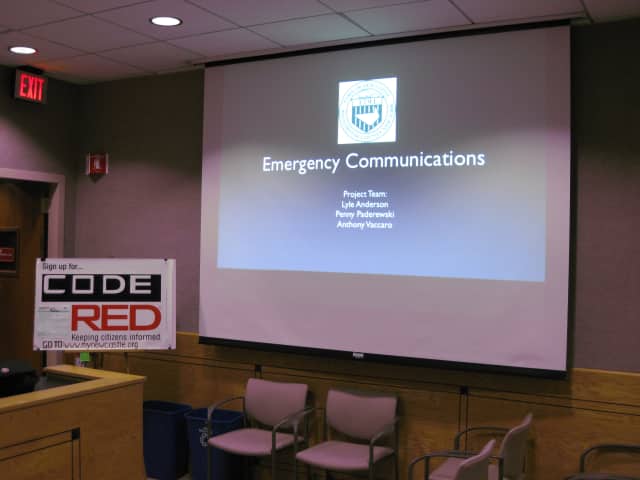 The New Castle Town Board showcased its new emergency communications plan Tuesday night at New Castle Town Hall.