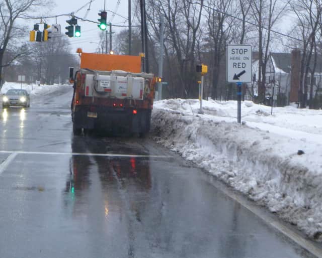 New Canaan roads are all clear after the big blizzard last weekend. 