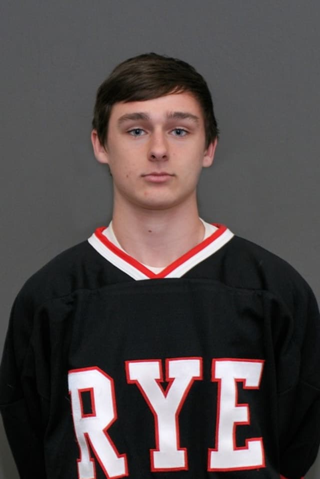 Junior Cal Hynson led the Rye hockey team in scoring, with 40 points, as the Garnets played for the Section 1 Division 2 hockey title.