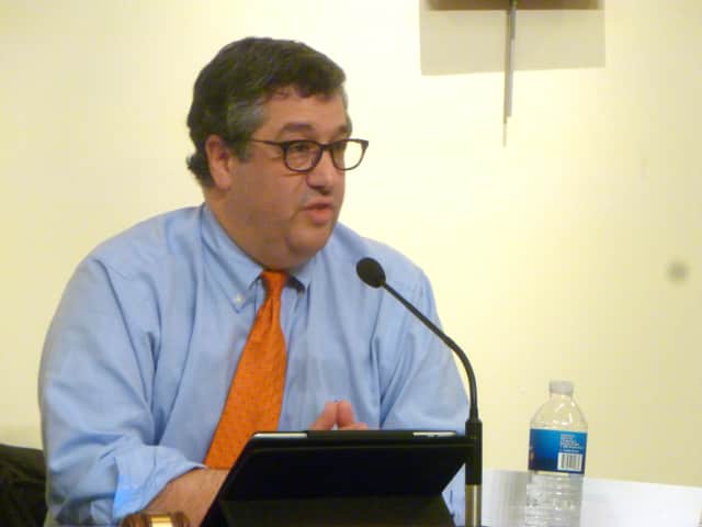 New Canaan First Selectman Robert Mallozzi III and other town officials suggested a restructured spending plan allowing TeenTalk to remain at the high school. 
