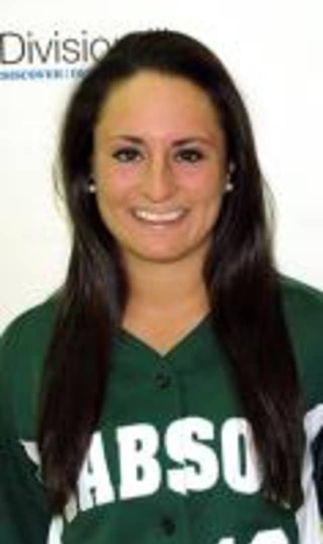 Lindsey Schmid of New Canaan had four hits in a doubleheader Sunday for the Babson College softball team.