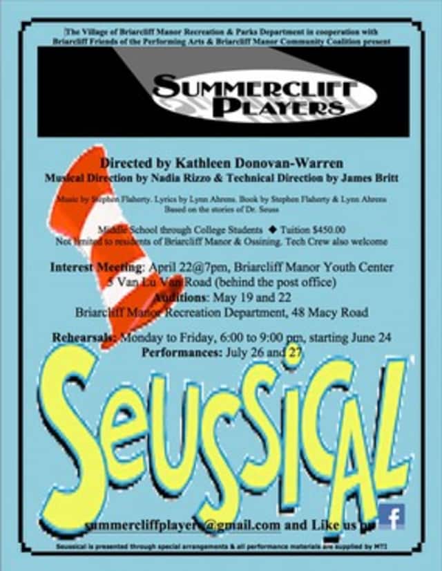 Summercliff Players is looking for students to perform in "Seussical the Musical."