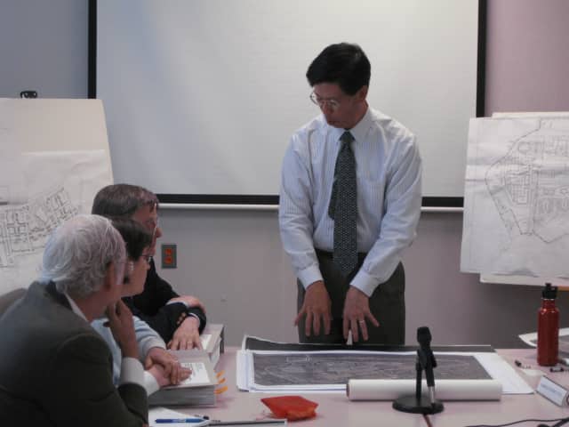 Summit/Greenfield Planner Andrew Tung met with the New Castle Planning Board Thursday afternoon to talk about the Chappaqua Crossing property.