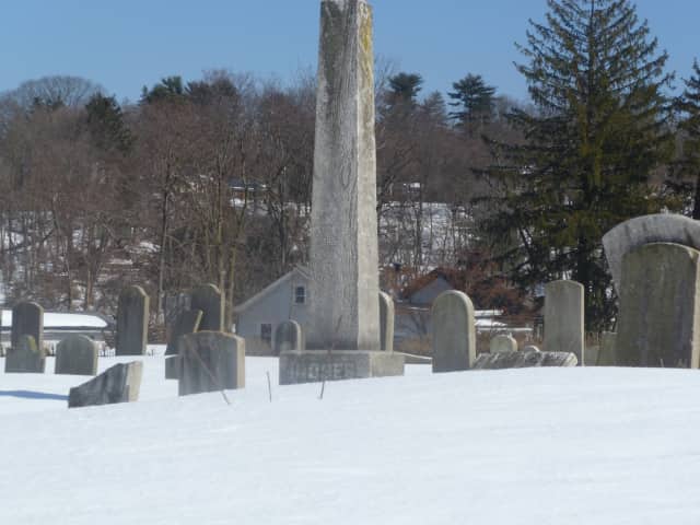 Snow has melted at the Dobbs Ferry White Church Cemetery where a renewal of the property has begun again.