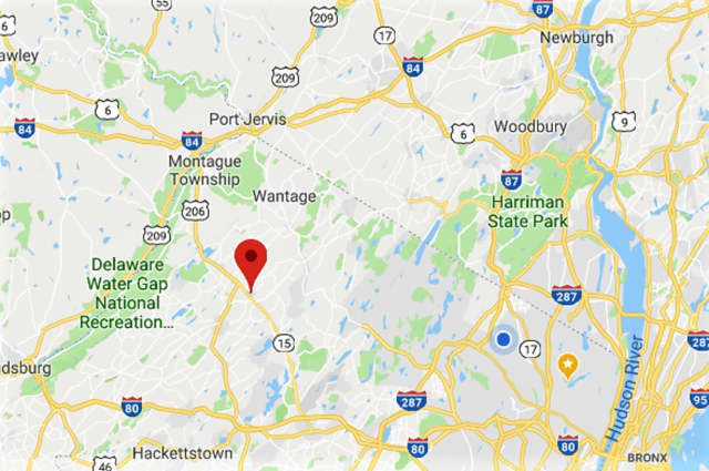 The Cessna 172 then landed hard in Lafayette Township, eight or so miles from Sussex County Airport and about 25 miles south of the New York State border.