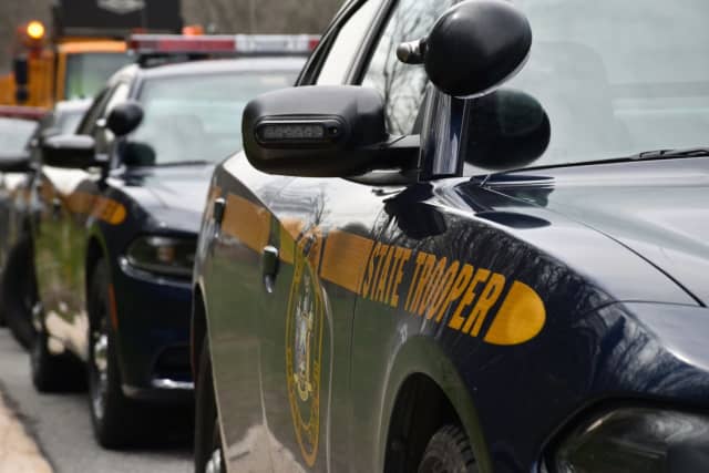 New York State Police troopers busted a woman for driving drunk with her child in the car.