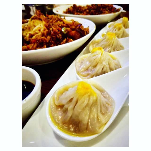 Crab soup dumplings, a specialty at the new Cantonese restaurant, Long Island Pekin (96 East Main Street in Babylon)