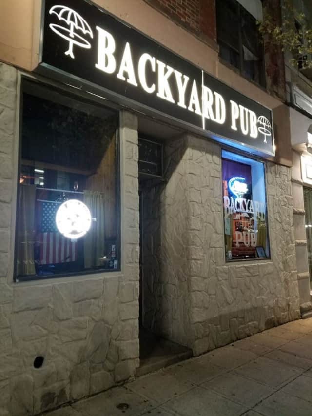 Backyard Pub is a local favorite for drinks in New Rochelle.