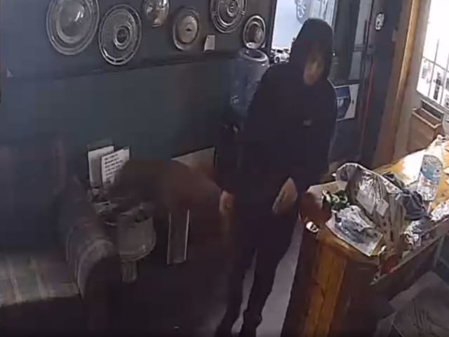 Police are asking for help identifying a man who was caught on video stealing money from an auto body shop in Minisink.