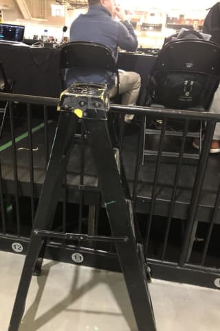 Ladder Leading To Booth Forces College Broadcaster From New England To Sideline, Sparks Outrage