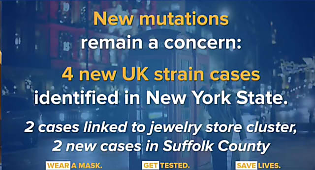 COVID-19: New cases of UK variants found in Suffolk County patients