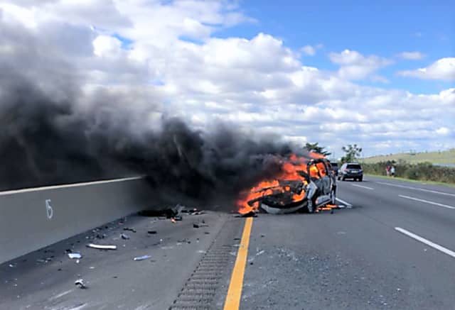 Several Injured In Fiery Nj Turnpike Crash Rutherford Daily Voice