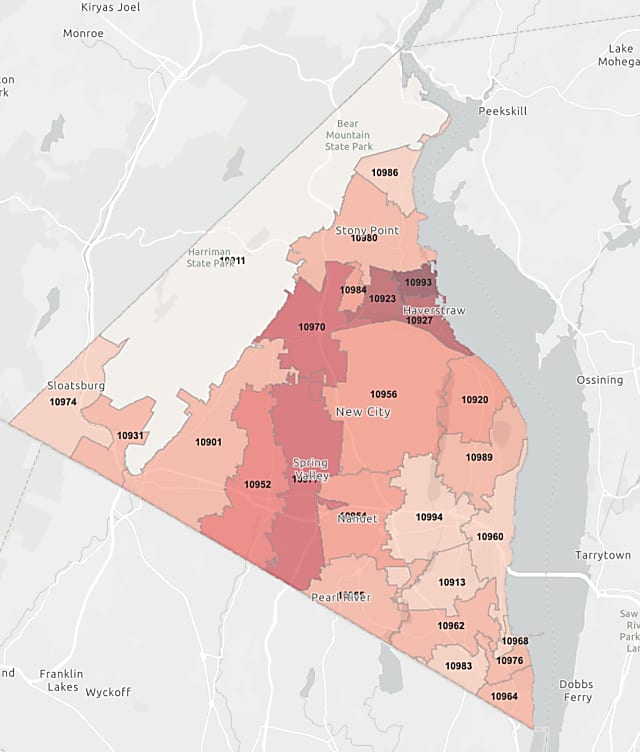 Rockland County Ny Map Covid-19: Latest Rundown Of Rockland County Cases By Municipalities |  Clarkstown Daily Voice